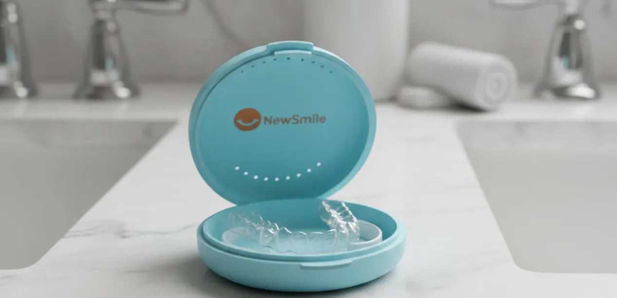 Properly storing a retainer in a ventilated protective case