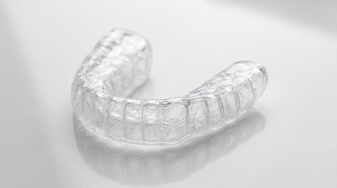 Caspersmile vs NewSmile custom night guard UK comparison - clear dental guard for bruxism teeth grinding